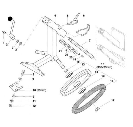 Колесо у зборі 360x33 AC818922 АС818922