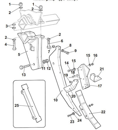 Корпус розпушувача (Z053R80, PRTC200, ZA023D, ZA024S, ES975D)