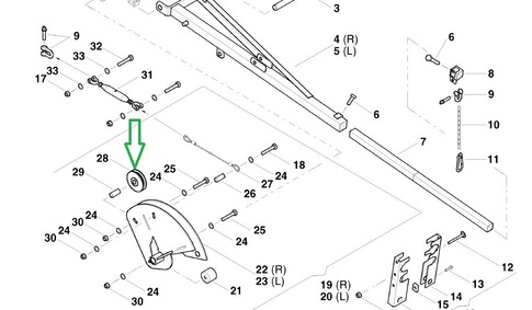 Направляющая троса Маркера Optima AC583764 (АС583764)
