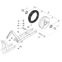Ролик притискний головний 55 у зборі AC826106 АС826106