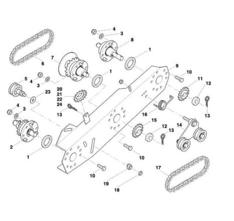 Роликовая цепь 1-2x1-8 73 н. AC691787 АС691787