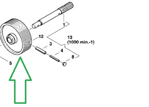 Шкив клиноременной 1000 об. Accord AC820761 (АС820761)