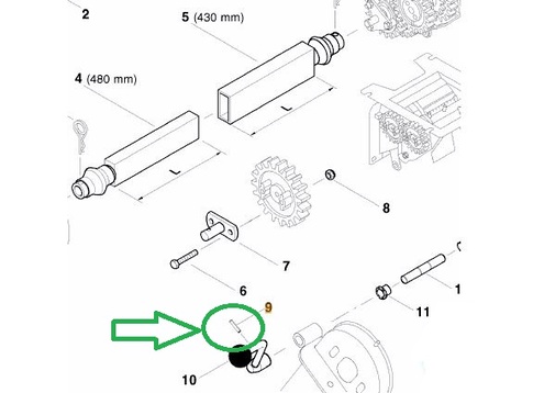 Штифт пружинний Optima KG01203500 (AC652387, АС652387))