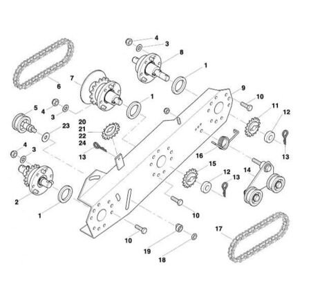 Вузол підшипниковий в середині збору AC823068, АС823068