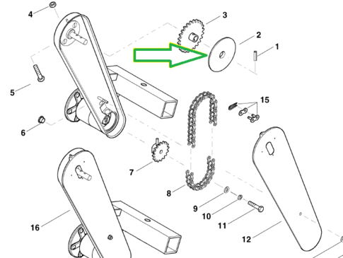 Захисний диск приводного ланцюга Optima AC494900 (АС494900)